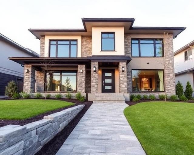 Renovated home exterior