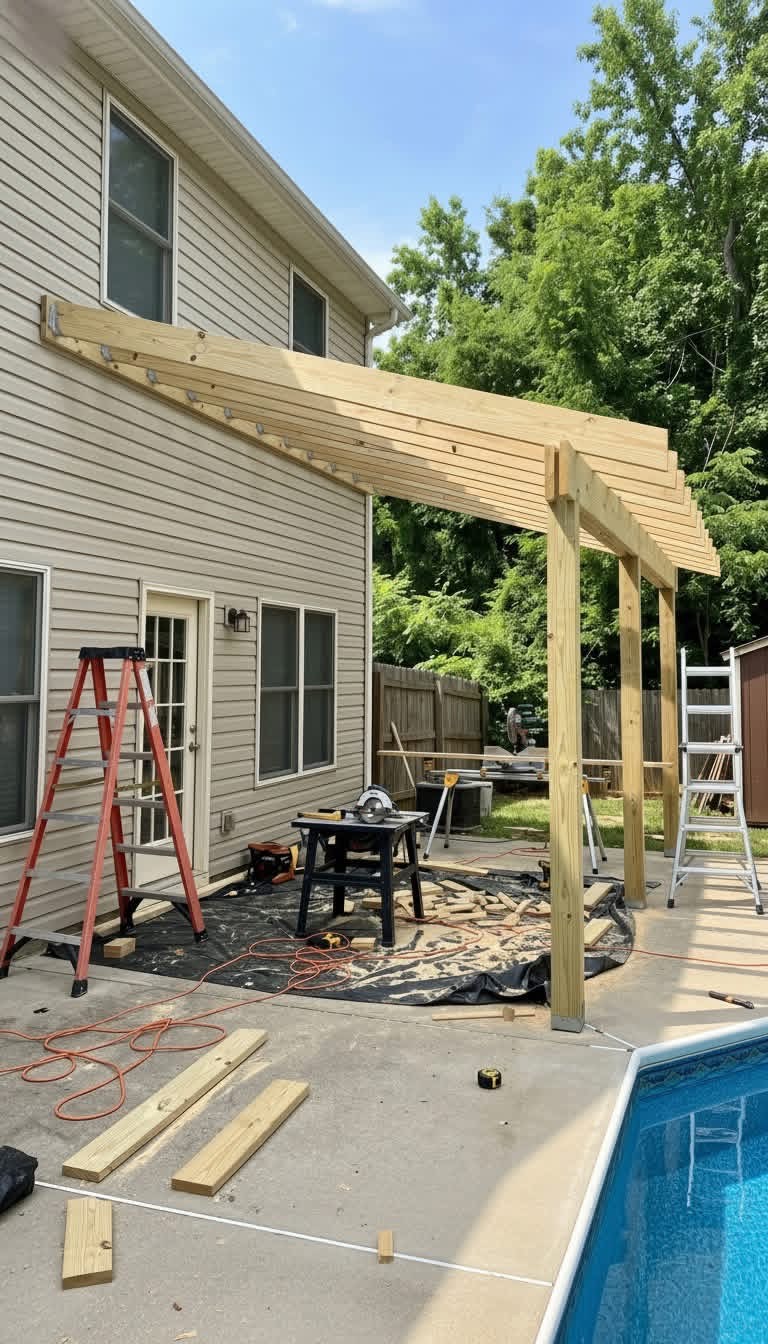2M Renovation deck & pergola project 6