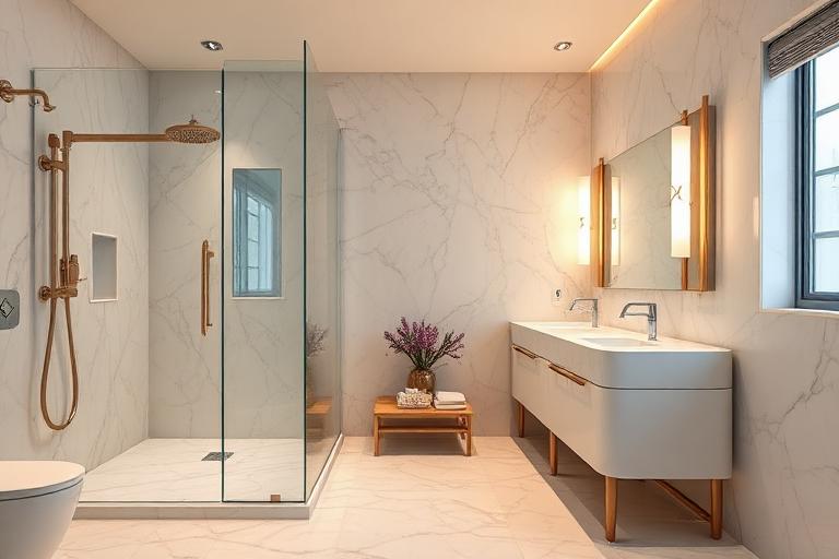 Modern bathroom renovation